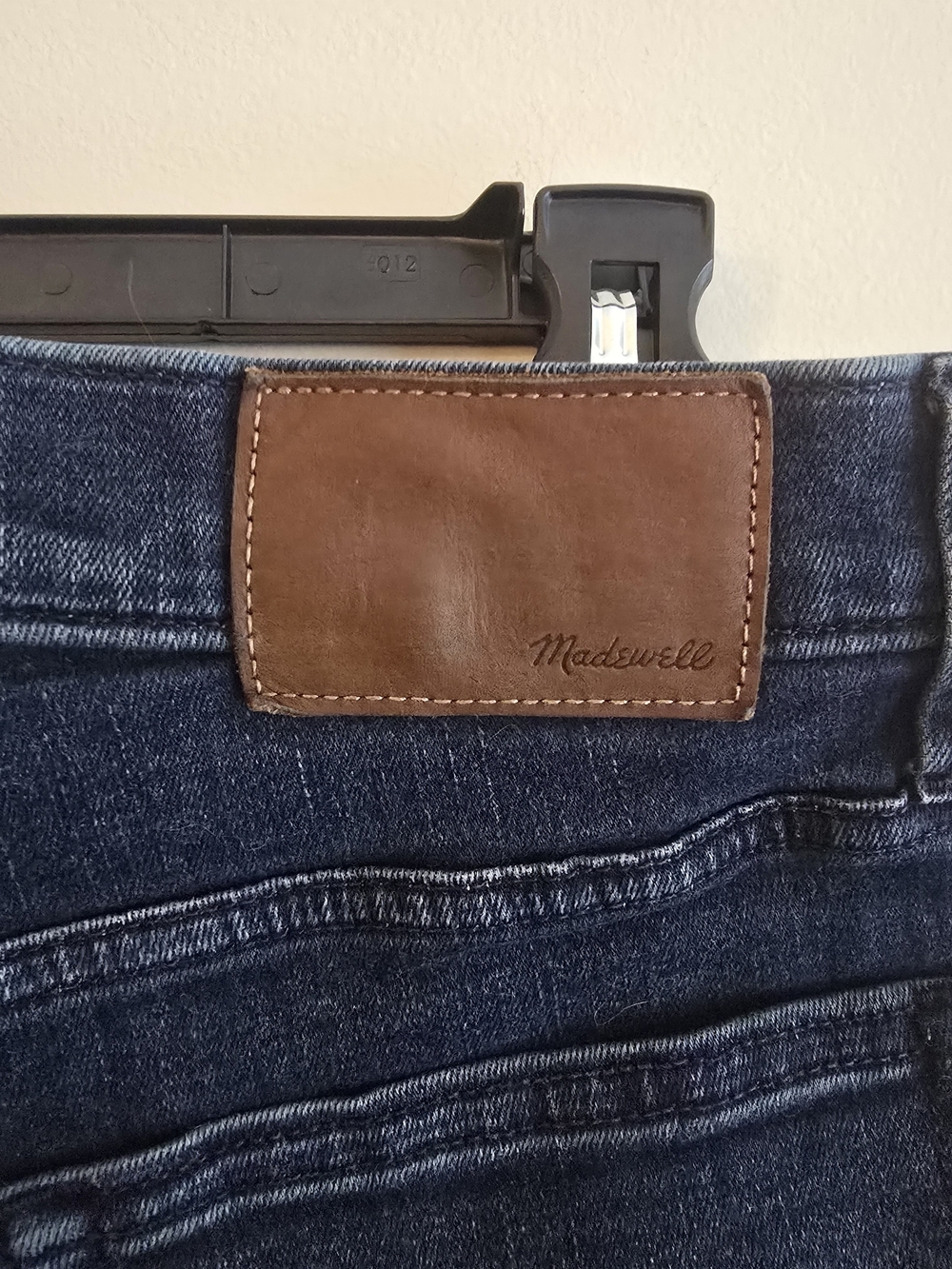 Madewell Men’s Slim Straight Jeans in Deep Indigo - Picture 5 of 5